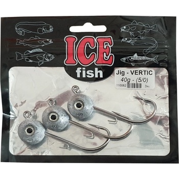ICE Fish Mořský Jig Vertic hlava vel.5 60g 3 ks