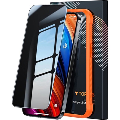 TORRAS Протектор за iPhone 15 Pro Max - Torras GlassGo Epic Privacy - черен