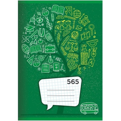 JUNIOR Sešit A5 čtverečkovaný 565