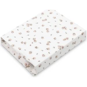  Чаршаф с ластик Rose Beige памучен 60X120 Sensillo