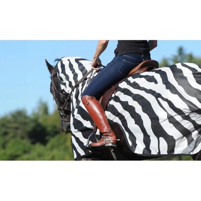 Bucas Jezdecká síťovaná deka Buzz Off Riding Zebra