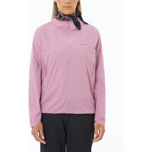 Salomon Дамско яке против вятър Salomon Outwind Full Zip valerian