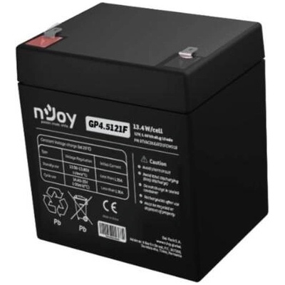 nJoy Батерия 12V 13.4 W/cell - 4.5Ah (BTVACDUEATD1FCW01B)