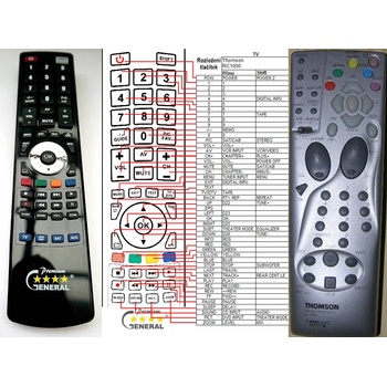 GENERAL THOMSON RC1000 - съвместимо дистанционно управление на марката General (RC1000)