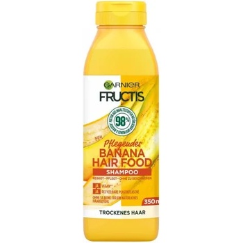 Garnier Fructis Banana Hair Food Подхранващ шампоан за суха коса с екстракт от банан 350мл