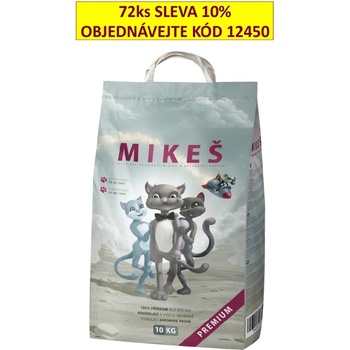 Mikeš Premium bílé hrudkující 10 kg