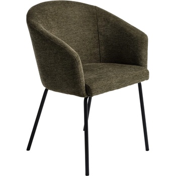 Unique Furniture Тапициран трапезен стол с подлакътници в цвят каки Easton - Unique Furniture (34690003)