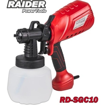 Raider Пистолет за боя, електрически, raider rd-sgc10, 550w, 800 мл, 4 дюзи 1 мм, 1.5 мм, 1.8 мм, 2.5 мм (rd-sgc10)