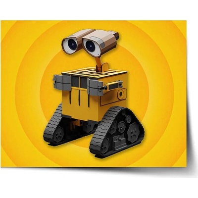 Sablio Plagát Wall-E robot Žltý - 60x40 cm