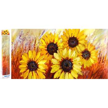 Norimpex - Puzzle Diamant painting: Beautiful sunflowers 80x40 cm - 1 - 39 piese