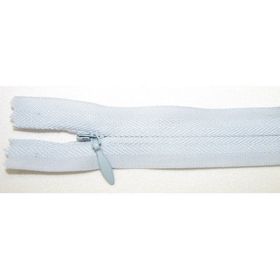 Zips krytý nedeliteľný Bavlnený 20cm bledá šedá