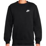 Nike Детски пуловер Nike Kid's NSW Club Fleece Crew L/S Longsleeve - Black / White (704-6161-0112)
