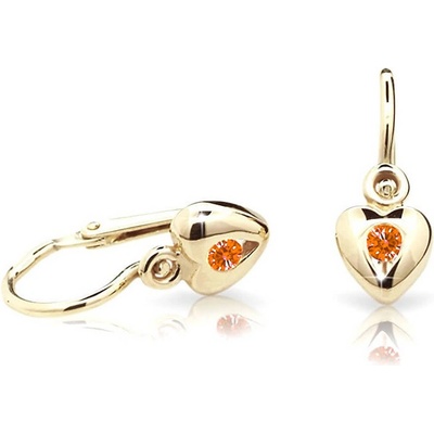 Cutie Jewellery zlaté dětské náušnice C1556-10-X-1 oranžová