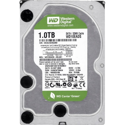 WD Caviar Green 1TB, 7200rpm, SATAII, 32MB, Low Noise, WD10EADS