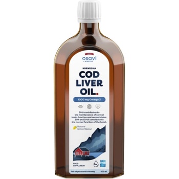 Osavi Norwegian Cod Liver Oil | Different Flavors Liquid Omega [500 мл] Портокал