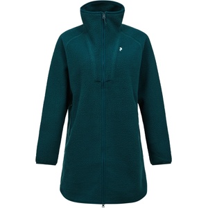 Peak Performance Дамско поларено яке Peak Performance Women's Naturerush Pile Long Full Zip Fleece jacket - Ponderosa Pine (105-7132-0214)