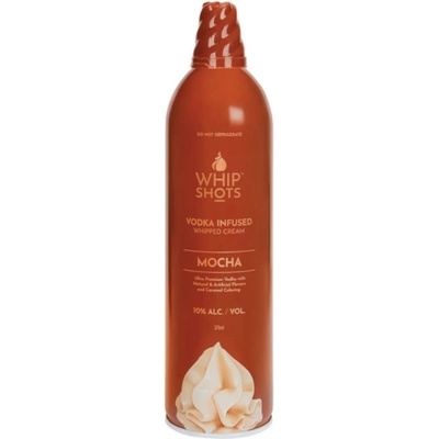 WhipShots Alko Šlehačka Mocha 10% 0,375 l (holá láhev)