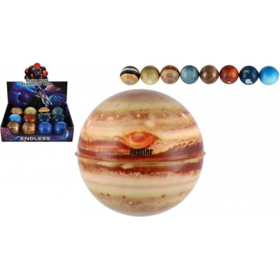 Teddies Míček extrémně skákací PLANETY 6 cm pěnový