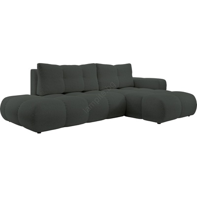 Laski Ъглова тапицирана холова гарнитура almada, l-образна, дясна, с място за съхранение, антрацит (lk0104)