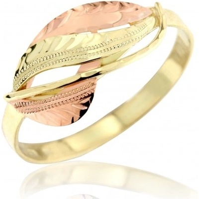 Luxur Klasický prsten Rita v kombinaci žlutého a červeného zlata 3216053 2 60 0
