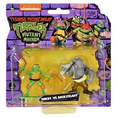 Orbico Teenage Mutant Ninja Turtles - Miniželvy NINGA, 2 ks v balení, Mikey vs Rocksteady