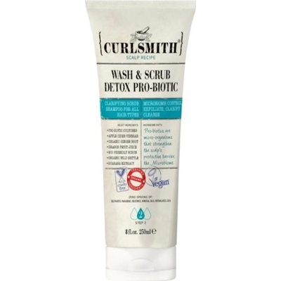 Curlsmith Wash & Scrub Detox Pro-Biotic detoxikační šampon s probiotiky 250 ml