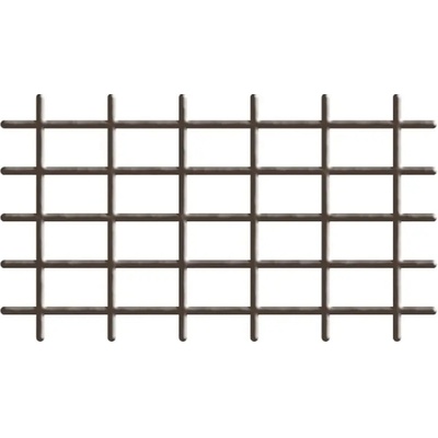 Mriežka Garden MEK6 145x72,5 cm, 4/4,7 mm, PVC/oceľ, oporná na kvety, hnedá, záhradnícka