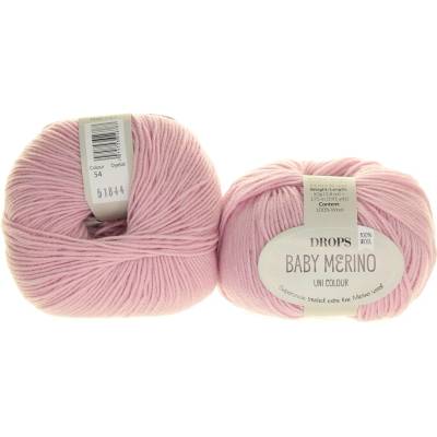 Drops Baby Merino 54 pudrově růžová