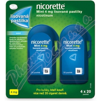 Nicorette Mint 4 mg 4 x 20 pastilek