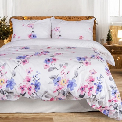 Darymex obliečky flanel kvety 180X200 2x70X80