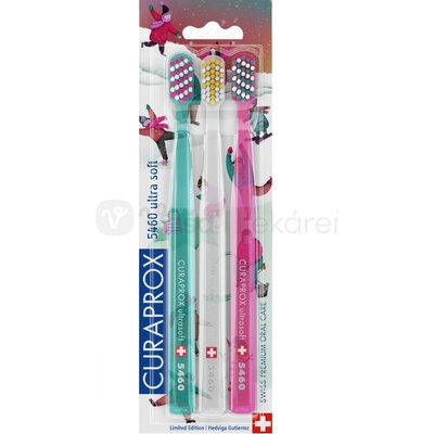 Curaprox CS 5460 Ultrasoft Zimohravá edícia 3 ks