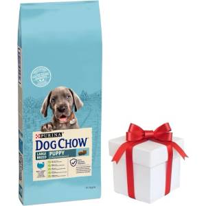 Dog Chow Puppy Large Breed Turkey 14 кг + безплатна изненада за кучето