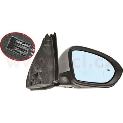 zpětné zrcátko el. ovládané, vyhřívané, el. sklopné, osvětlení nástupu, side assist, pro lak (10 pinů) P 3854826