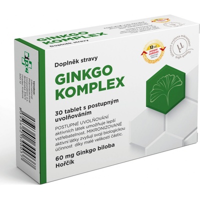 Ginkgo-Komplex Ginkgo biloba a hořčík 30 tablet