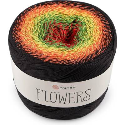 Pletací příze Flowers 250 g Varianta: 22 (267) černá, Balení: 1 ks