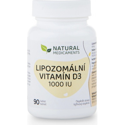 Natural Medicaments Lipozomální vitamín D3 1000 IU 90 tablet