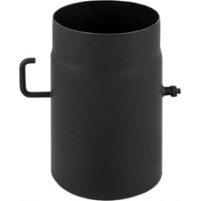 KLAPKA VÝFUKOVÝCH PLYNŮ s rukojetí průměr 130 mm černá CZ2 DARCO