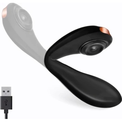 Black & White Прегъващ се вибратор с клиторстимулатор Pulsar