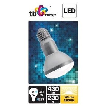 TB Energy LED žárovka E27, 230V, R63, 5W,Tep. bílá