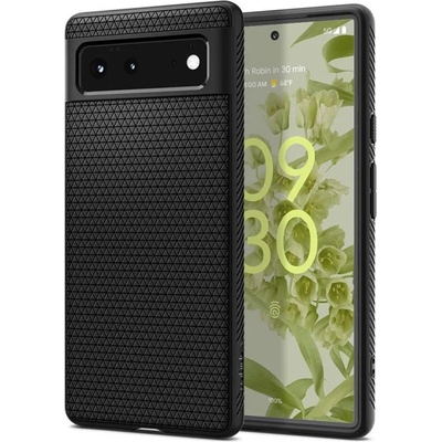 Spigen Противоударен Калъф за за Google Pixel 6, Spigen Liquid Air Case, Черен (ACS03436)