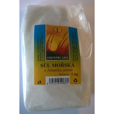Country Life Morská Soľ s Atlantiku jemná 1 kg