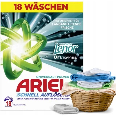 Ariel Universal +Lenor prací prášek 18 PD