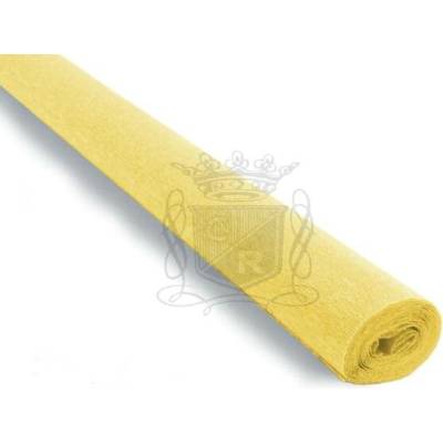Italský krepový papír Cartotecnica Rossi 90g (50 x 150cm) - Giallo Limone 371