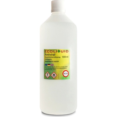 Ecoliquid Antiviral dezinfekce na ruce náhradní náplň pomeranč + hřebíček 1 l