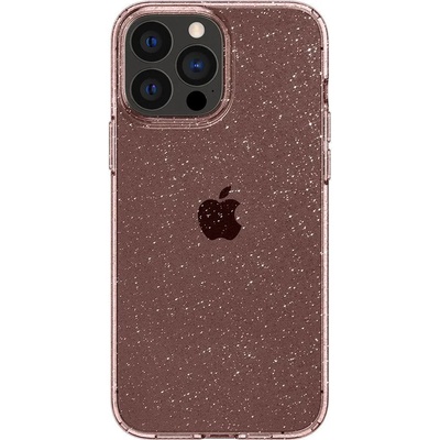 Spigen Противоударен Блестящ Калъф за iPhone 13 Pro Max, Spigen Liquid Crystal Glitter Quartz Case, Розов (ACS03199)