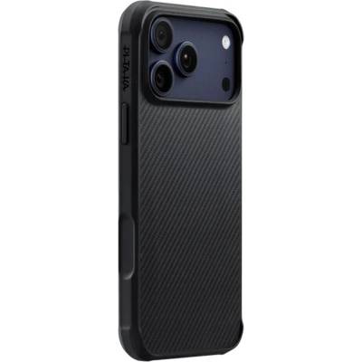 PITAKA Magsafe Калъф за iPhone 17 Pro Max, Pitaka Aramid ProGuard Black/Gray Case, Черен (KI1701MGPM)