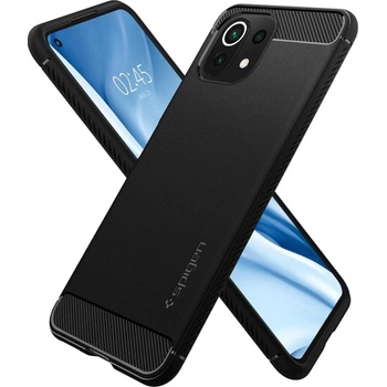 Image 1 of Spigen Гръб Spigen Rugged Armor за Xiaomi Mi 11 Lite 4G/5G - Черен (8809756646348)