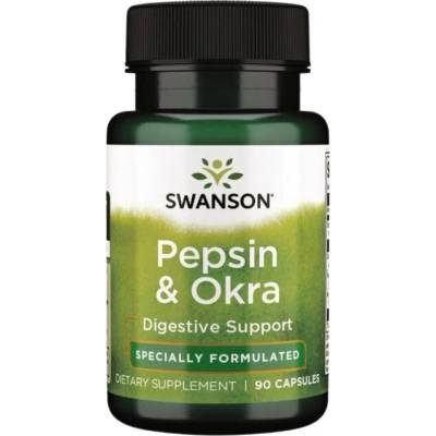 Swanson Pepsin & Okra [90 капсули]