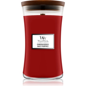 WoodWick Crimson Berries ароматна свещ с дървен фитил 610 гр