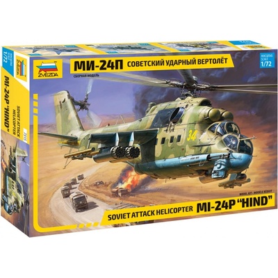 Zvezda Model Kit vrtulník 7315MIL 24P HIND 32 7315 1:72